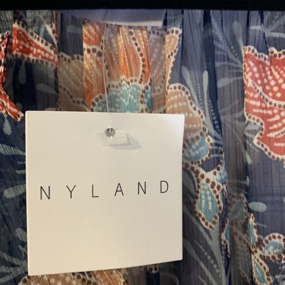 Nyland Women's Fairycore Tiered Maxi Dress Size L NEW Lyric Flutter Sleeves Boho - Picture 8 of 13